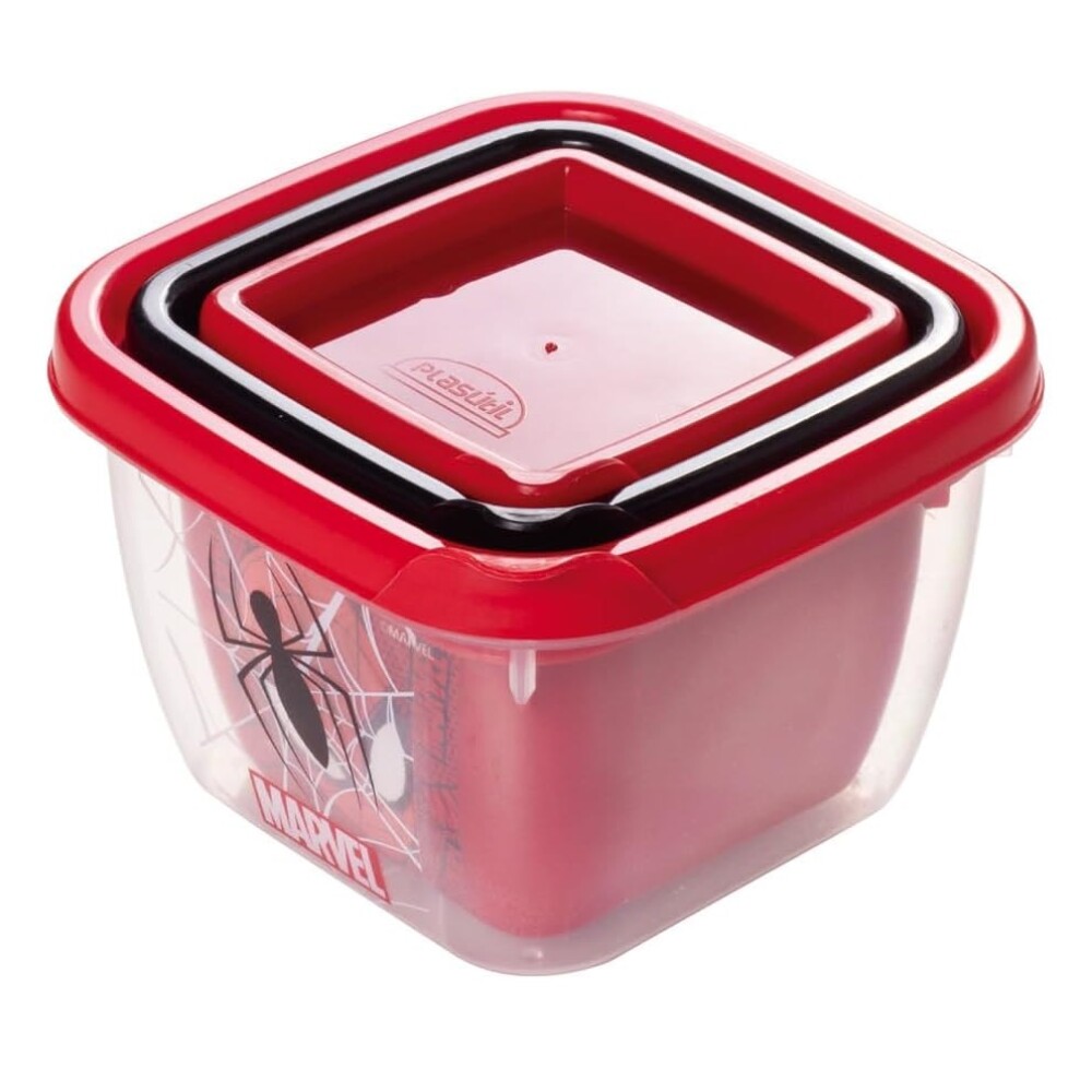 Pote Set X 3 Connect Spider-Man Plasútil BAZAR PLASTICO POTE SET X 3 CONNECT SPIDER 13494