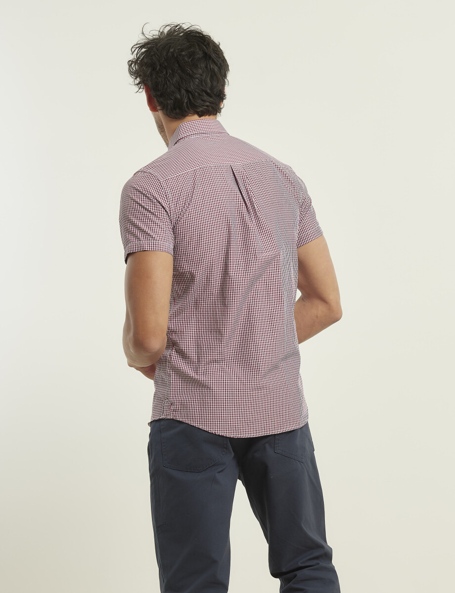 012433 CAMISA HARRINGTON URBAN Rojo/blanco