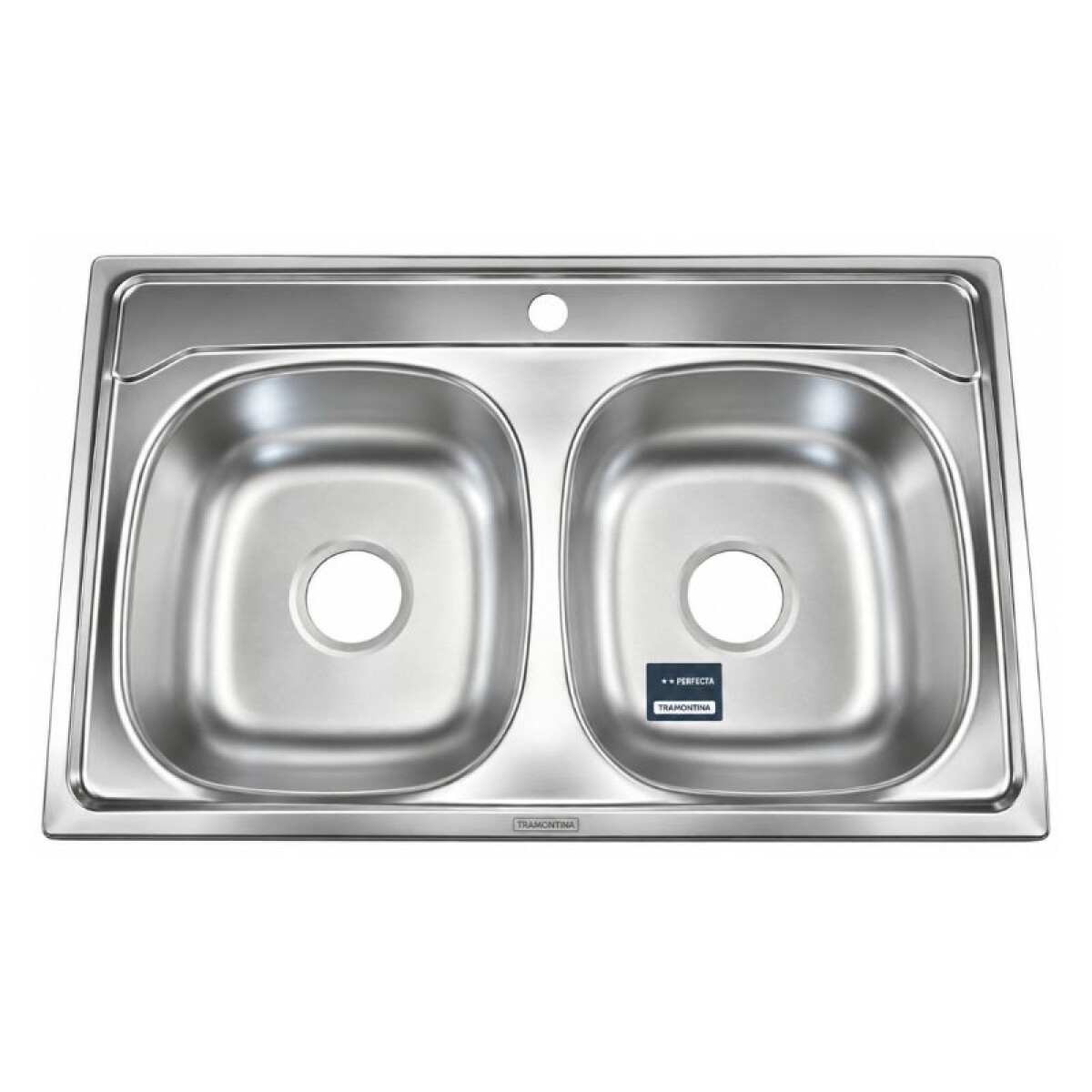 PILETA DOBLE ACERO INOXIDABLE 84 X 48 DE SOBREPONER 