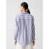BIG SHIRT - GAUZE BLUE WHITE STRIPE