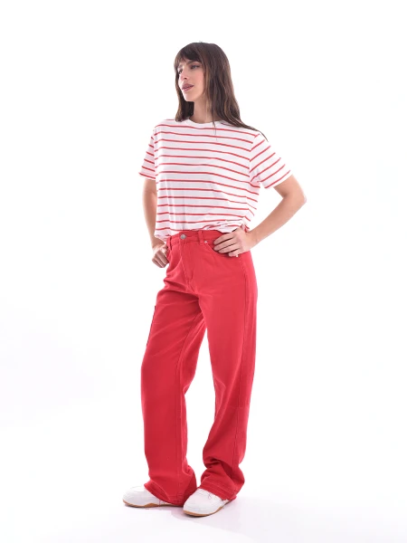JEAN MANZANILLO STRAIGHT ROJO