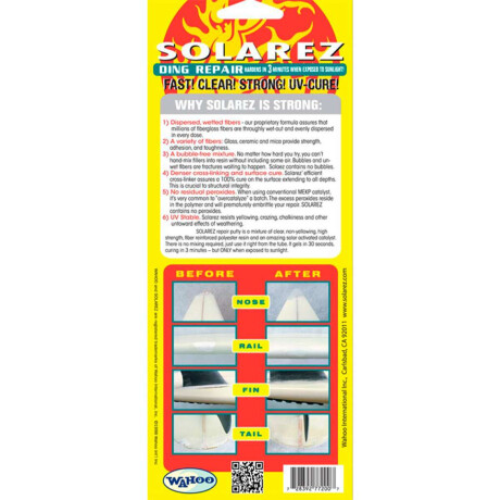 Solarez Polyester Ding Repair Tube 0.5 Oz