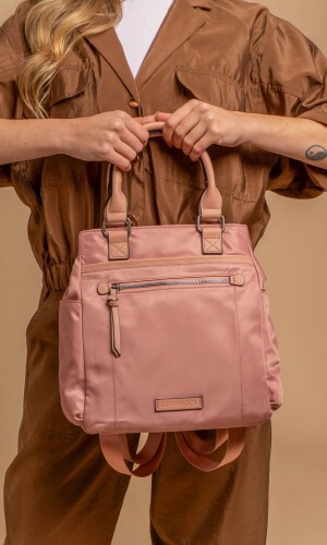 CARTERA MOCHILA VAINILLA ROSA MAUVE