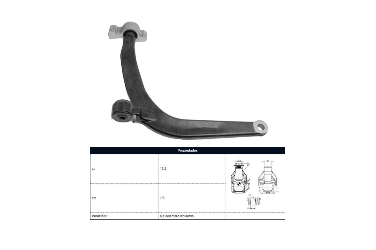 Parilla De Suspension Delantera Peug 406 95-25 Izq Parilla De Suspension Delantera Peug 406 95-25 Izq
