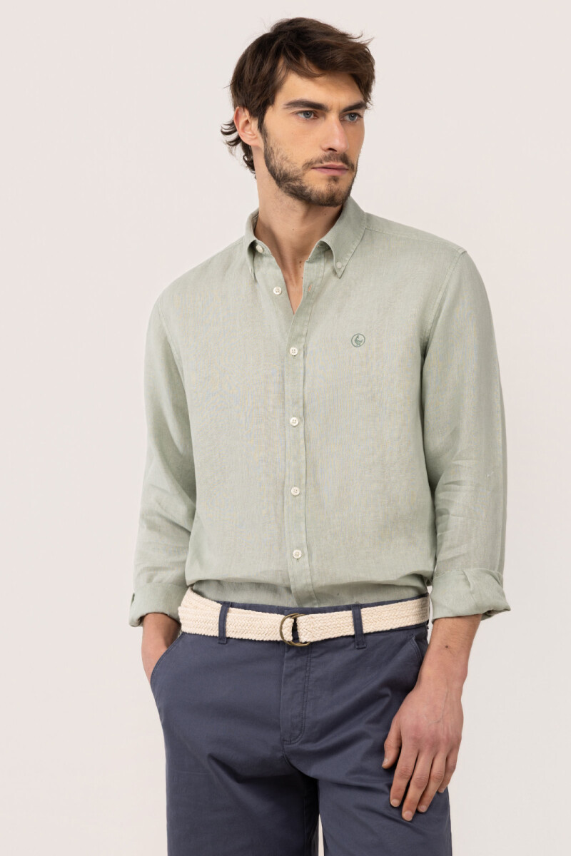 Camisa Lino Verde