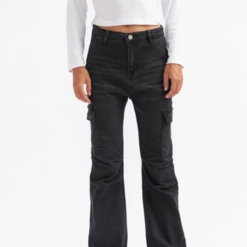 Jean Cargo Oxford Ramada N+ Negro