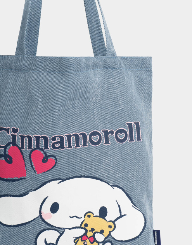 Bolsas reutilizables Tote Bag Denim "cinnamoroll" - Combinacion Multicolor