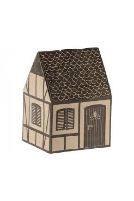 CASA DE CARTON MINI CON DOS RATONES CASA DE CARTON MINI CON DOS RATONES