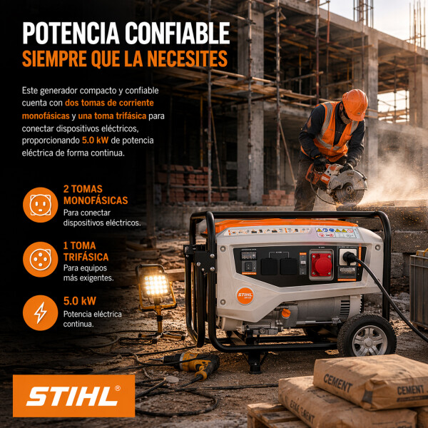 Generador De Energía Stihl Gr 60 5500 Kw GENERADOR DE ENERGIA STIHL GR 60