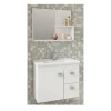 Mueble Para Baño Mgm Móveis Kit Hortencia Con Bacha Y Mueble Color Blanco Mueble Para Baño Mgm Móveis Kit Hortencia Con Bacha Y Mueble Color Blanco