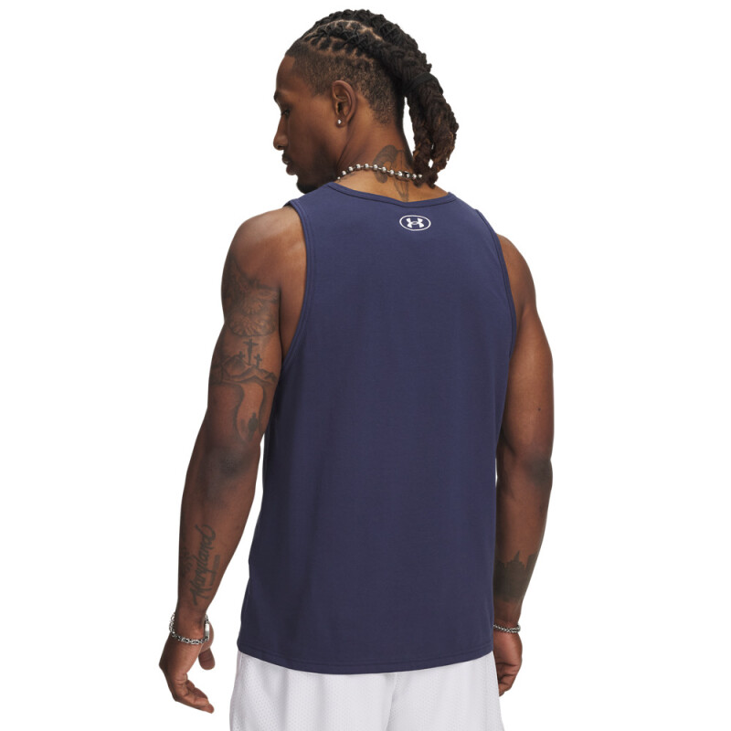 UA SPORTSTYLE LOGO TANK-BLU BLU-403