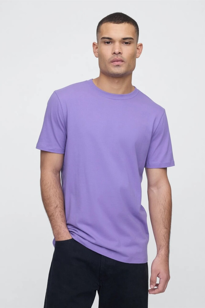 V-EVERYDAY SOFT CREW - SOLID Pale Periwinkle