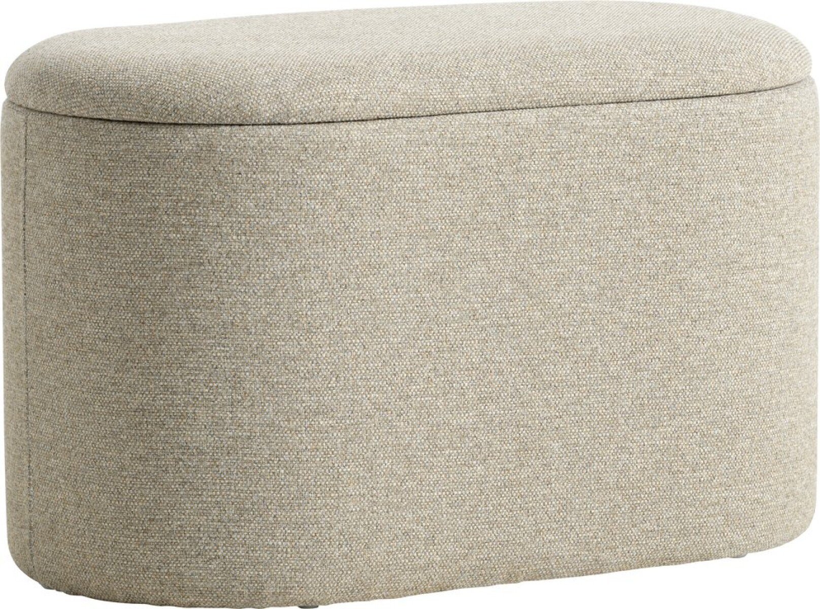 Puf GISLEV 65x36 con almacenaje tela arena 