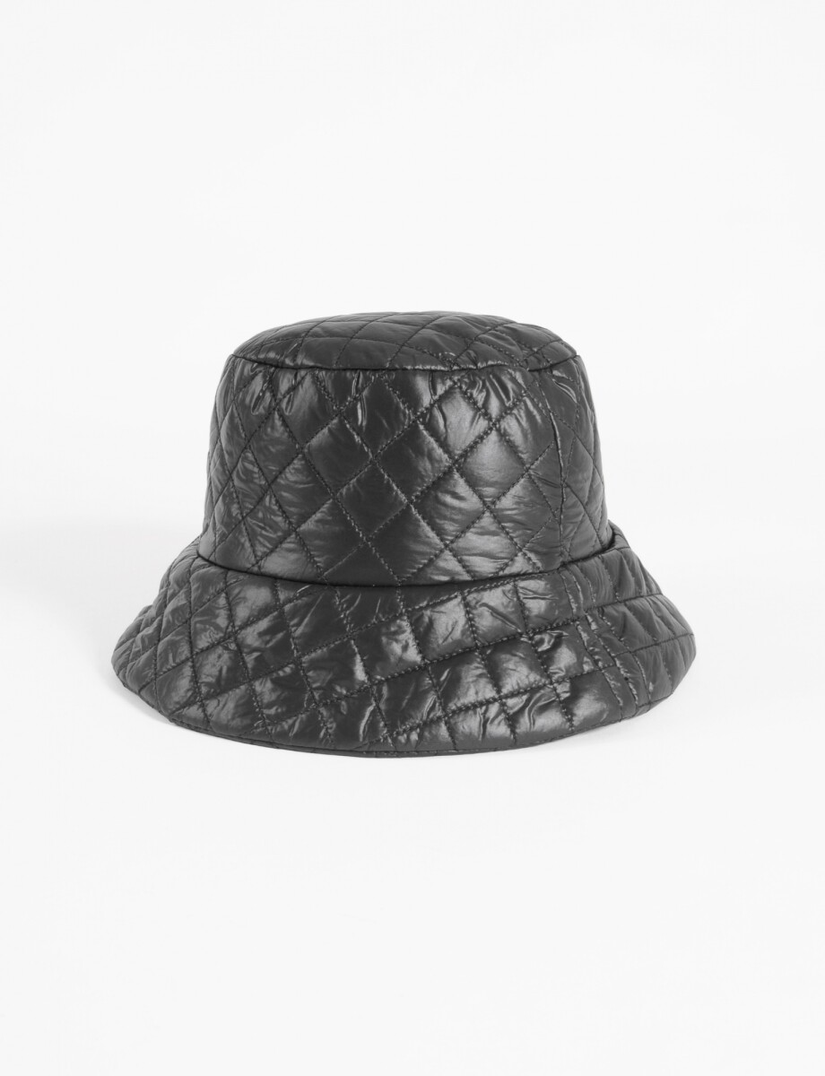Gorro bucket matelaseado - negro 
