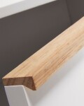 Aparador Melan 160 x 72 cm con lacado blanco y madera maciza de caucho