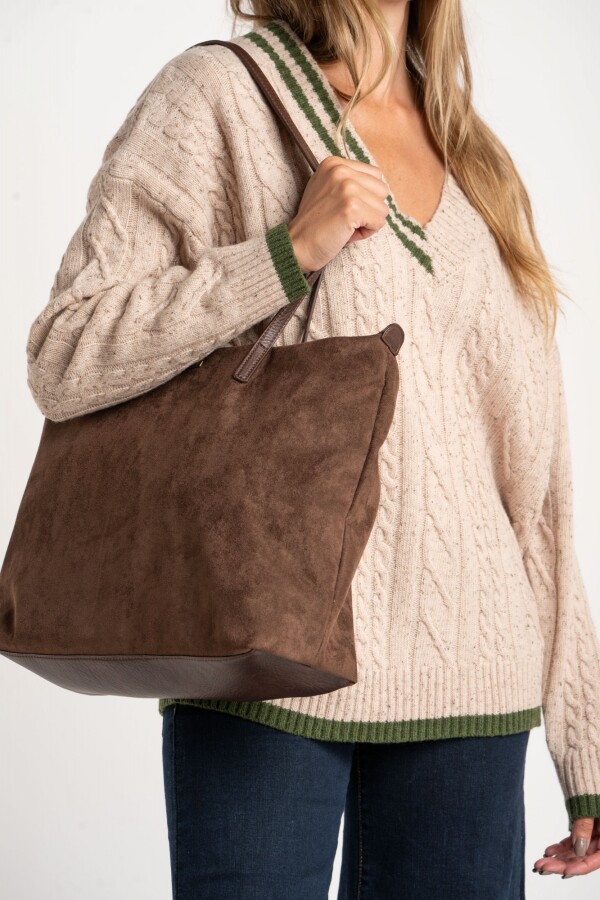 Sweater Lana Escote V Nacar