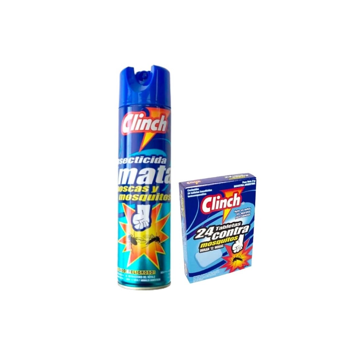 PACK INSECTICIDA CLINCH AZUL MMM + TABLETAS CLINCH 24 UNID 