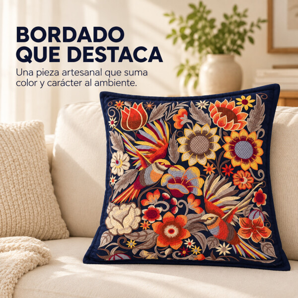 Fundas de Almohadón ZAL 50 x 50 cm Pack x2 Azul