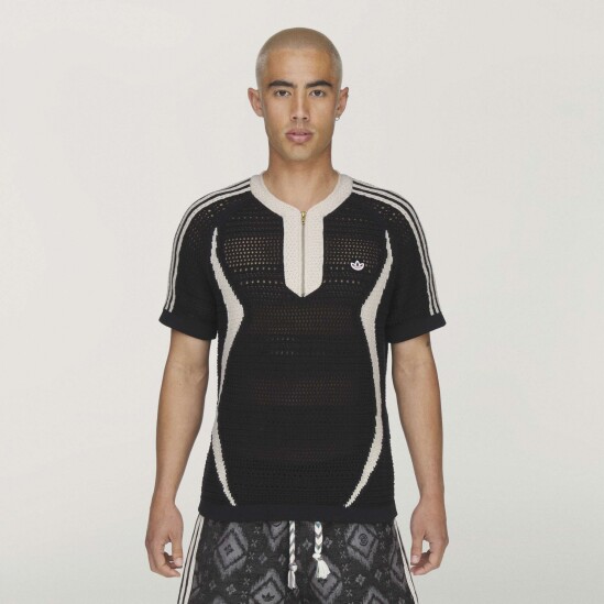 Remera Adidas CLOT Knit Jersey by Edison Chen Negro