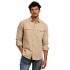 CAMISA S-3XL MARRON CLA