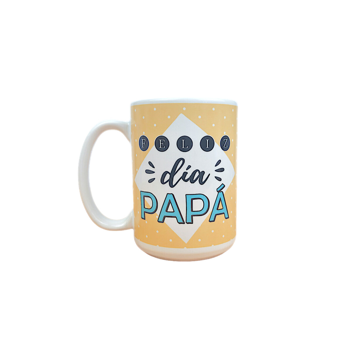 Taza De Cerámica Para Papá - Amarillo 