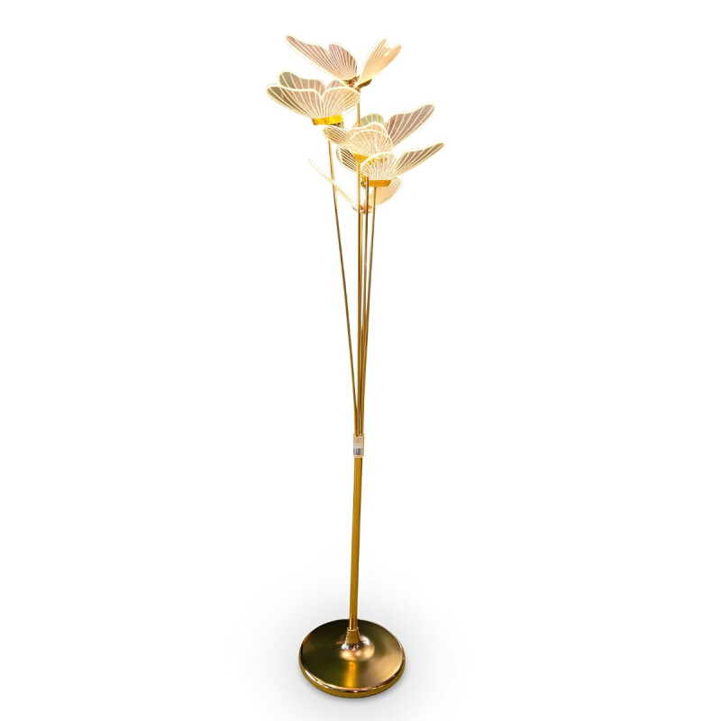 Lámpara Pie Led Diseño Mariposa 1.50 cm Lámpara Pie Led Diseño Mariposa 1.50 cm