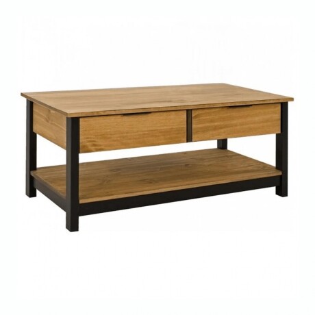 Mesa Ratona De Centro RUSTICO Denise 2 Cajones Madera Maciza Mesa Ratona De Centro RUSTICO Denise 2 Cajones Madera Maciza