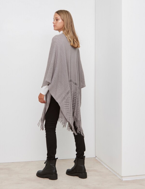 Ruana Calada GRIS
