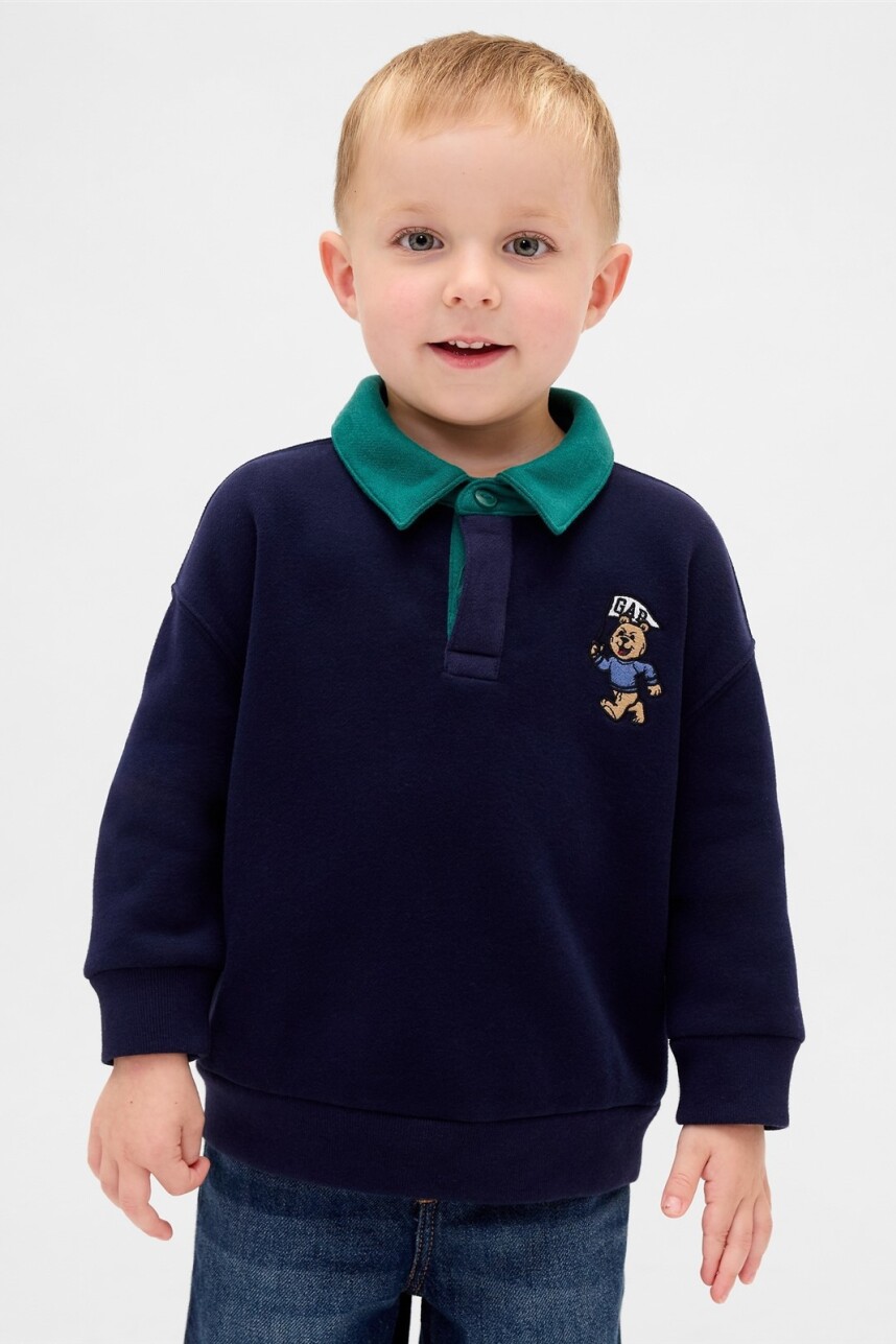 Buzo Tipo Polo Brannan Toddler Niño Navy Uniform