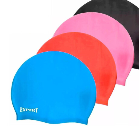 Gorra 100% Silicona Natación Piscina Niños Y Adultos Rojo