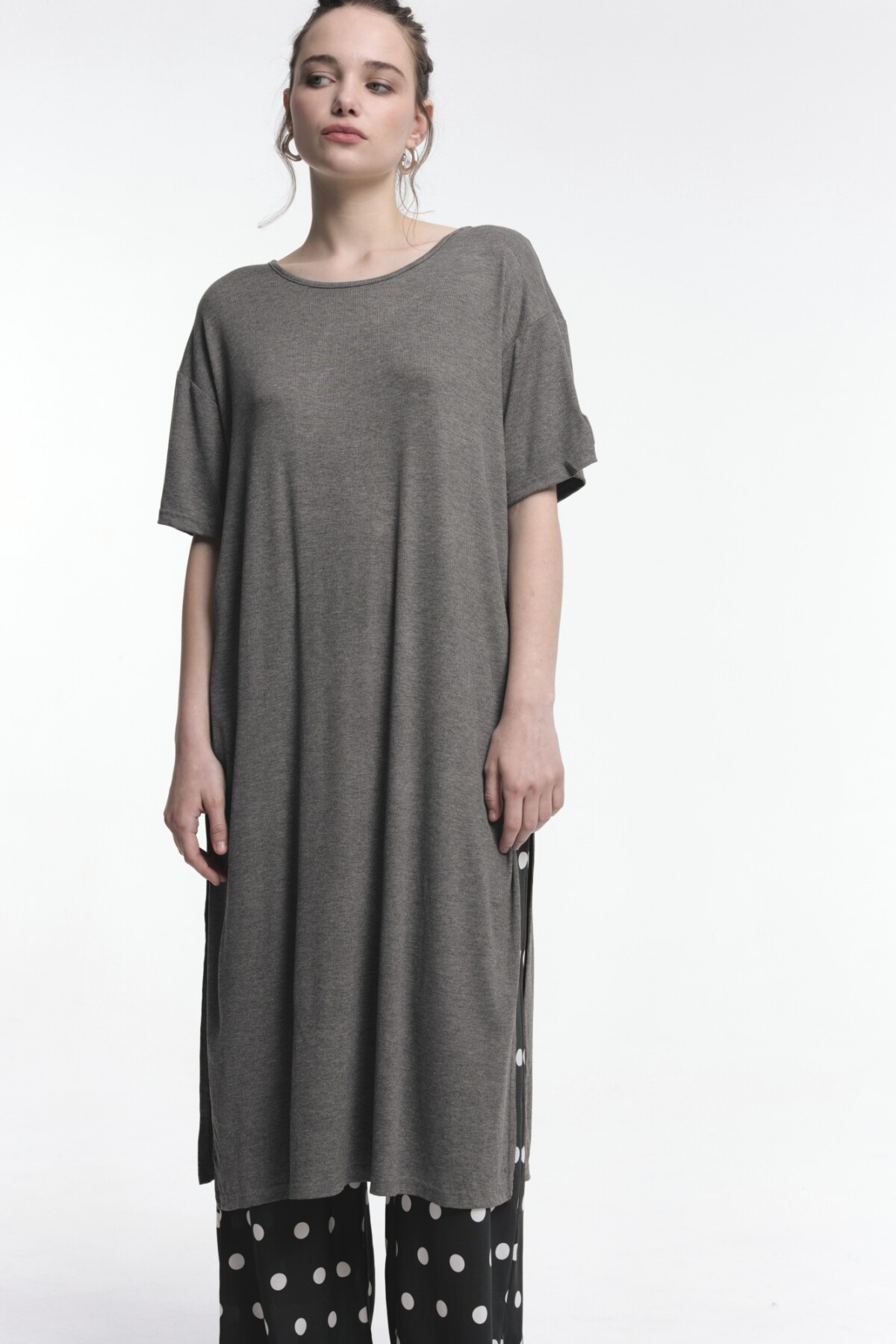 Vestido Lara Gris Oscuro