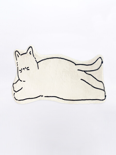 ALFOMBRA GATO OFF WHITE