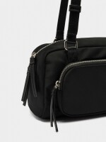 Bolso De Hombro De Nylon negro