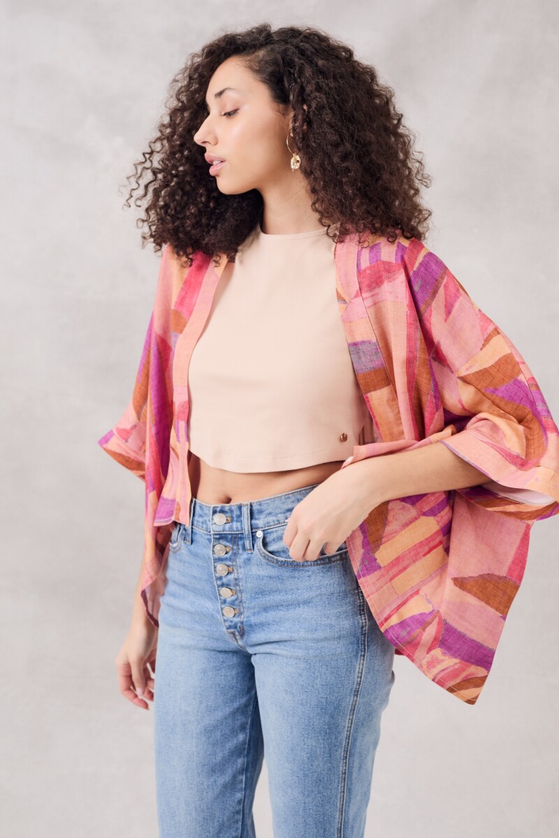 Kimono Print Multi