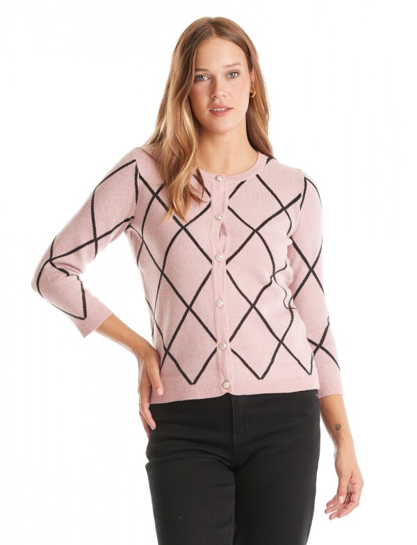 Cardigan Rombos ROSA
