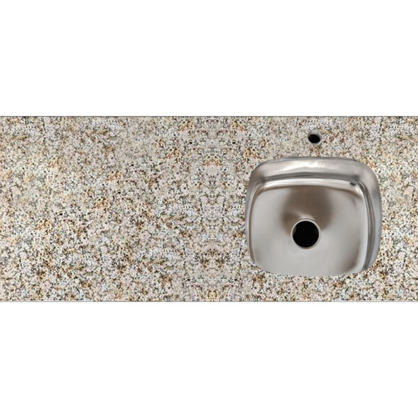 MESADA DE GRANITO MARACUYA PUL 122X52 CM CON PILETA DERECHA Y HUECO PARA GRIFERÍA Mesada De Granito Maracuya Pul 122x52 Cm Con Pileta Derecha Y Hueco Para Grifería