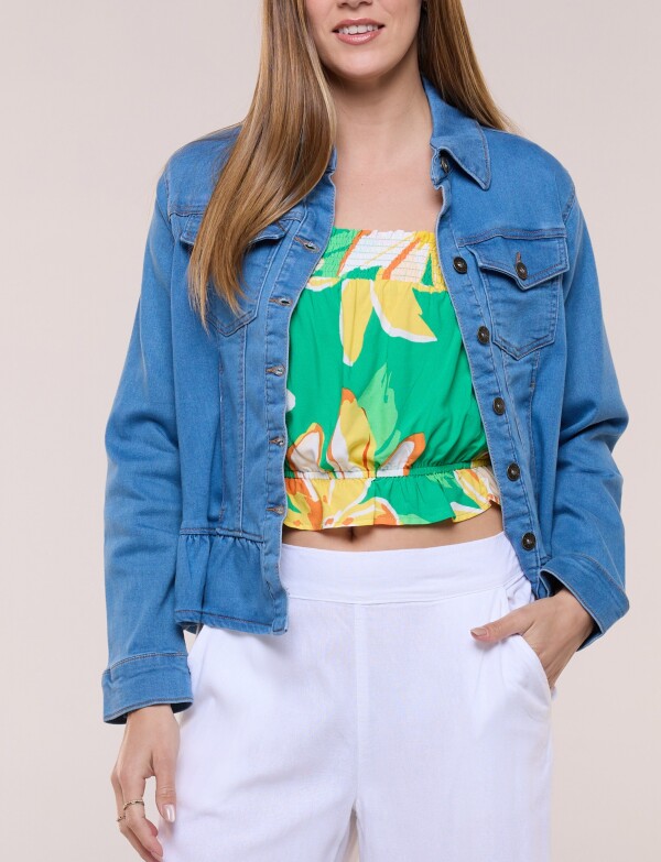 Camperita Denim Peplum JEAN CLARO