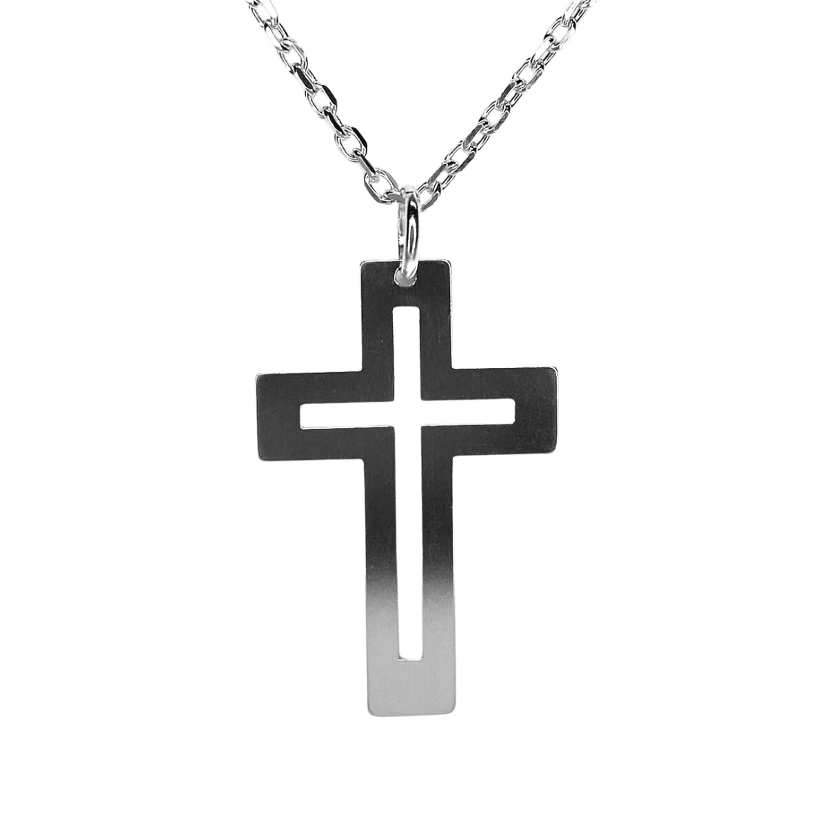 CRUZ DE PLATA 925 , TAMAÑO 3 CM 