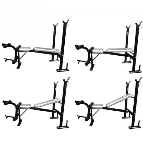 Banco Pecho + Scott + Barra 150 +2 Mancuernas +40kg 4 Discos 10kg