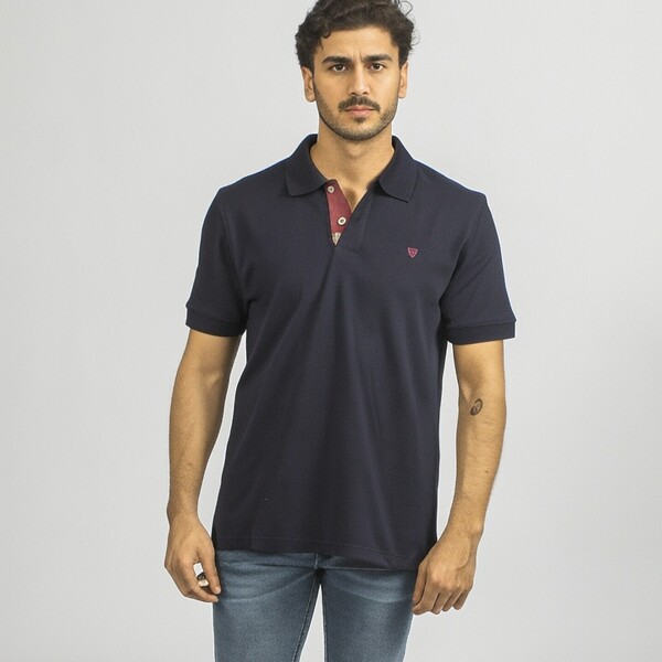 Remera Piqué Navy