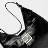 Bolso Signature en cuero charol Negro