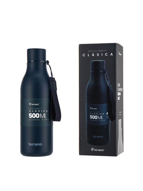 Botella Térmica Clásica Azul Opaco
