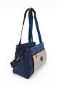 Bolso cartera en lona Azul