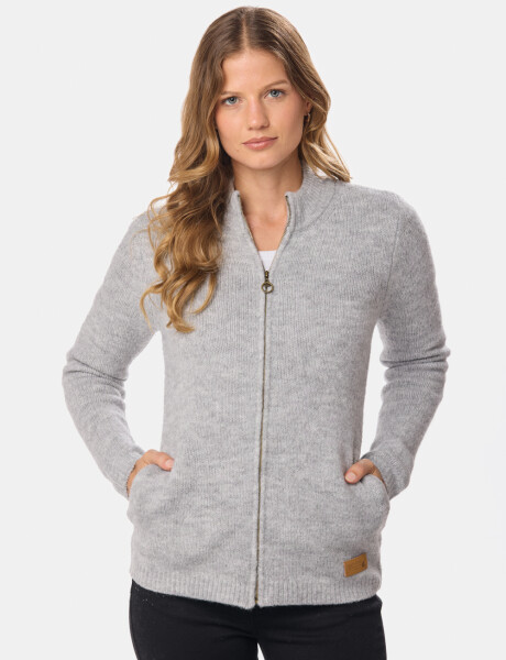 CAMPERA TEJIDA Gris