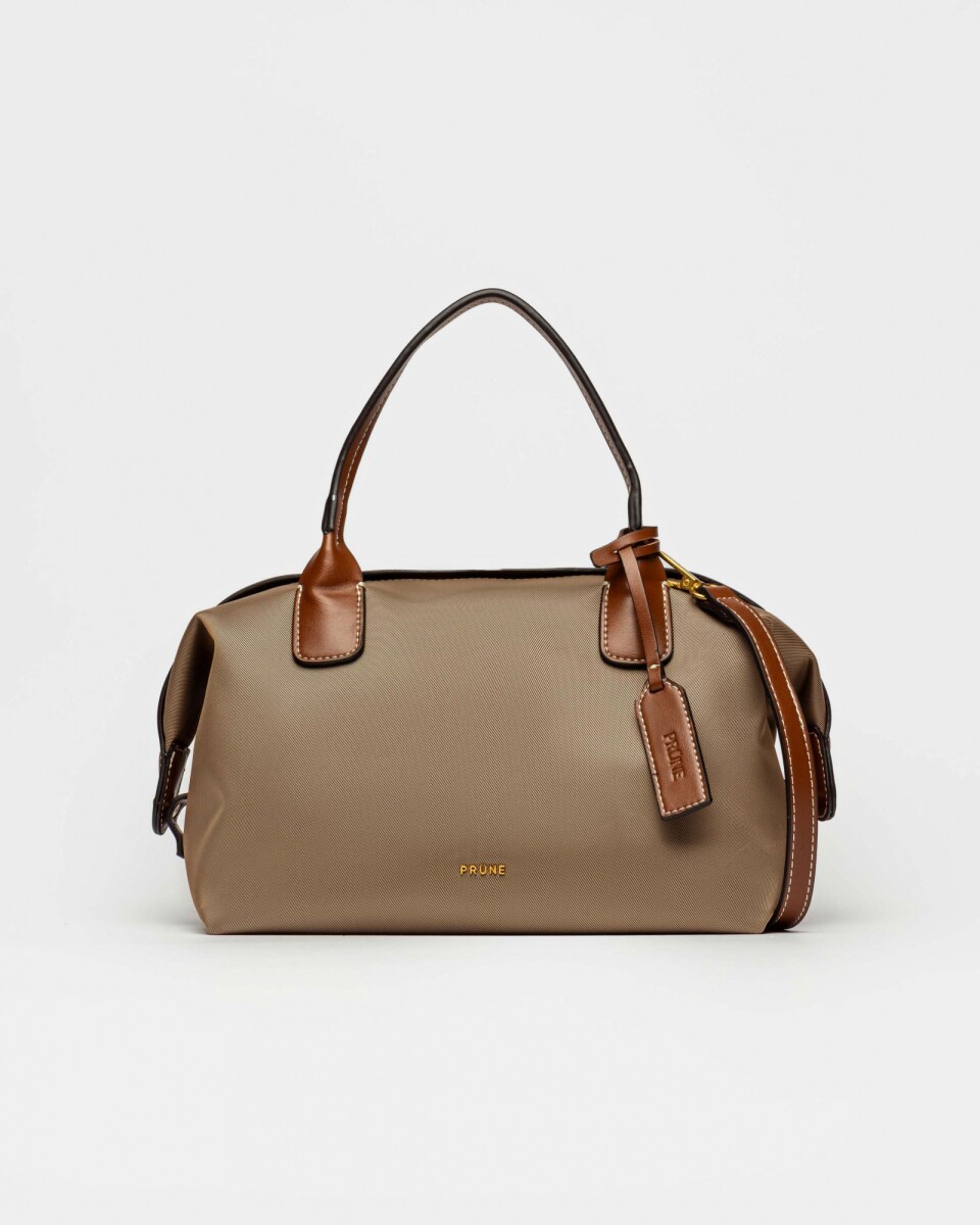 Cartera de mano Wind en nylon - Taupe 