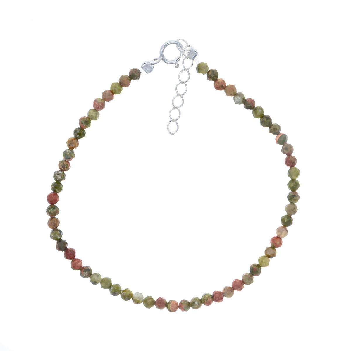 Pulsera de piedra natural y plata 925. 