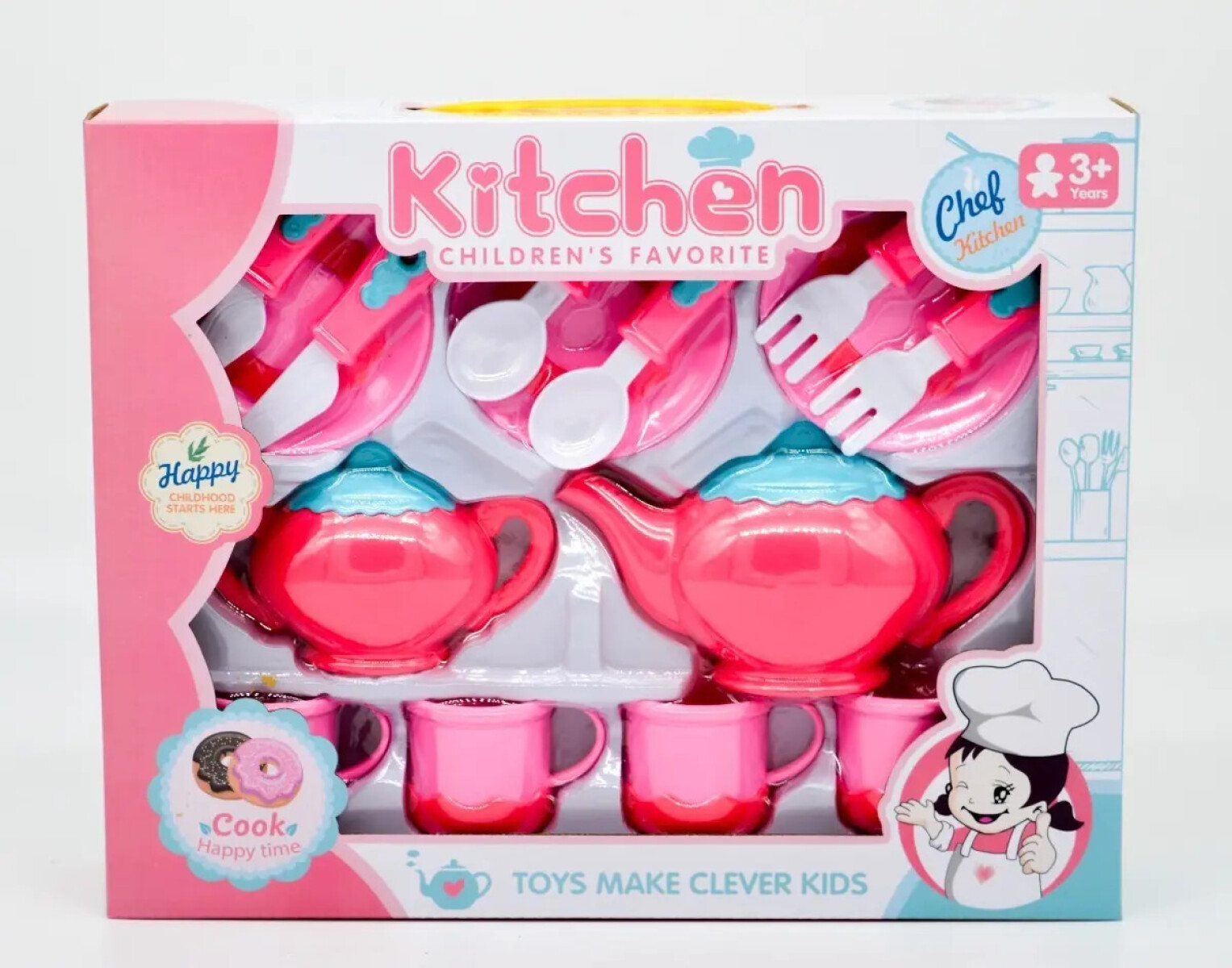 Juego de té infantil de 15 piezas 
