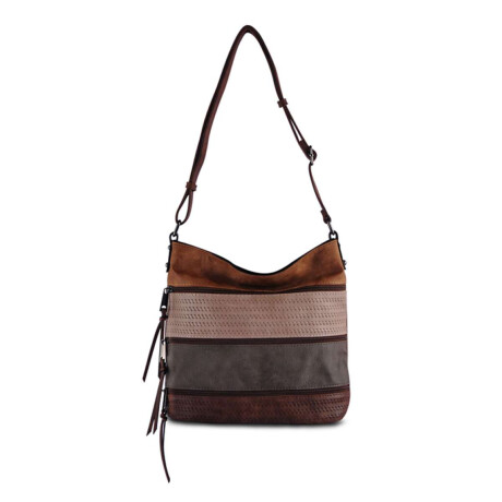 Bandolera Budapest Suela , Arena, Plomo Y Tabaco