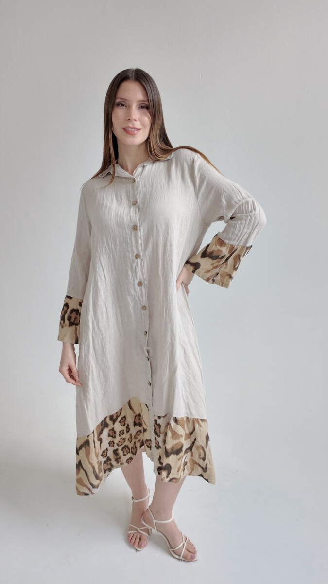 Vestido Camisero Atenas - Beige 