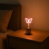Veladora tipo bombilla de luz diseño de mariposa USB Veladora tipo bombilla de luz diseño de mariposa USB